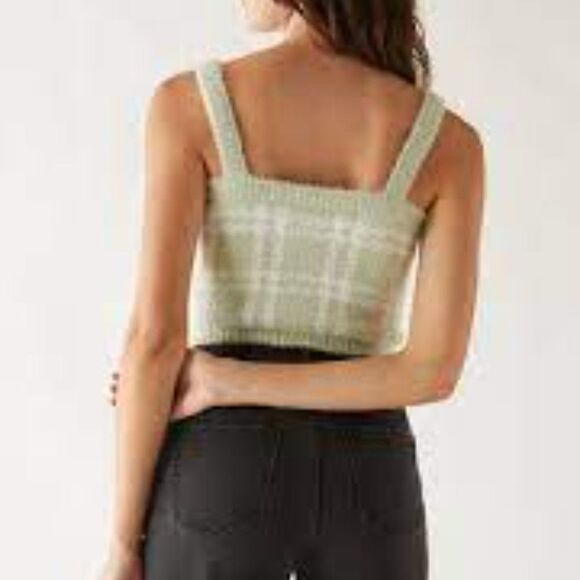 Pac Sun Kendall & Kylie Fuzzy Square Neck Tank Top - Size S NWT - Picture 3 of 16